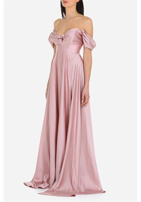 Abito lungo fiocco OMBELICO | Abiti | 4957OLD PINK